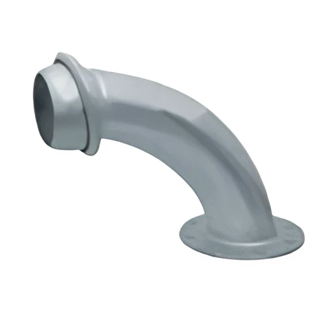 90 Deg. Bend Male & Round Flange